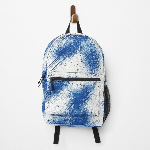 Item preview, Cobalt Blue and White Splatter Grain Art designed and sold by Piotrek0001.