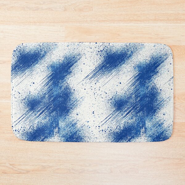 Item preview, Cobalt Blue and White Splatter Grain Art designed and sold by Piotrek0001.