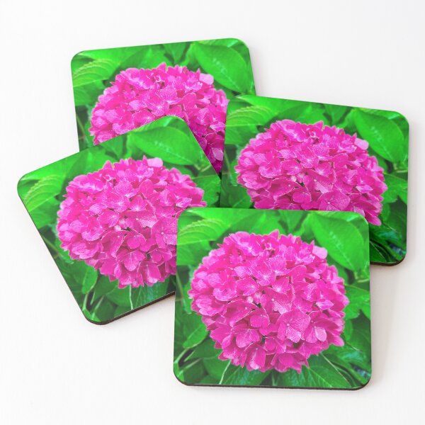 Item preview, Pink Hydrangea Blossom in Lush Foliage designed and sold by Maria Dryfhout.