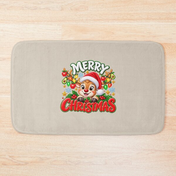 Item preview, Cute Christmas Reindeer PNG, Apple and Avocado Christmas Lights designed and sold by annenambiro.