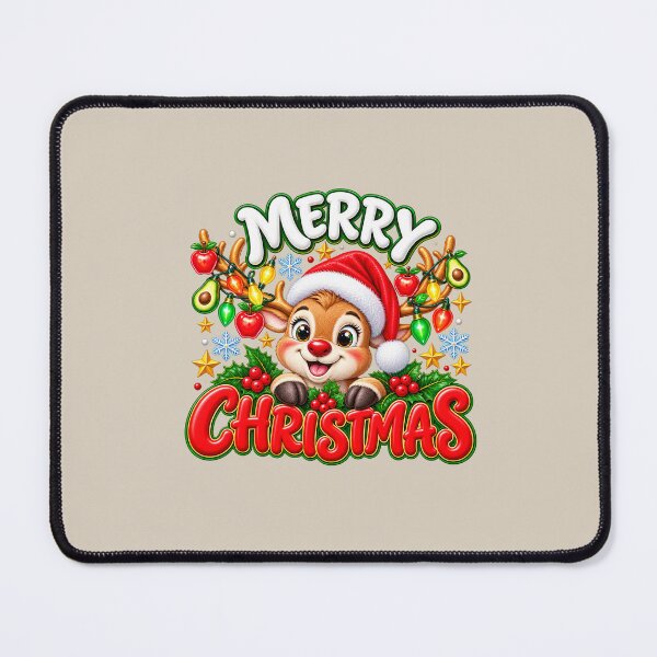 Item preview, Cute Christmas Reindeer PNG, Apple and Avocado Christmas Lights designed and sold by annenambiro.