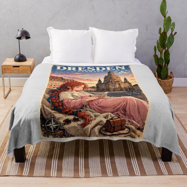 Item preview, Germany — Frauenkirche Dresden — A Relaxed Golden-Hour Escape in Historic Dresden designed and sold by DibujandoPorfa.