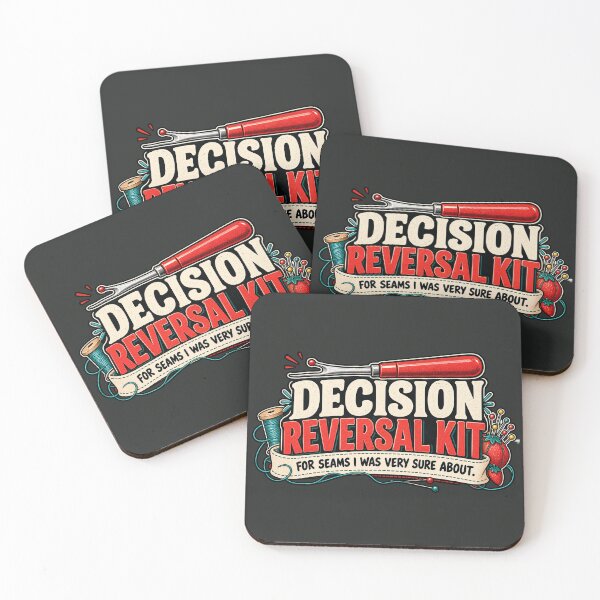 Item preview, Decision Reversal Kit – Funny Seam Ripper Sewing Joke designed and sold by astersgraphics.