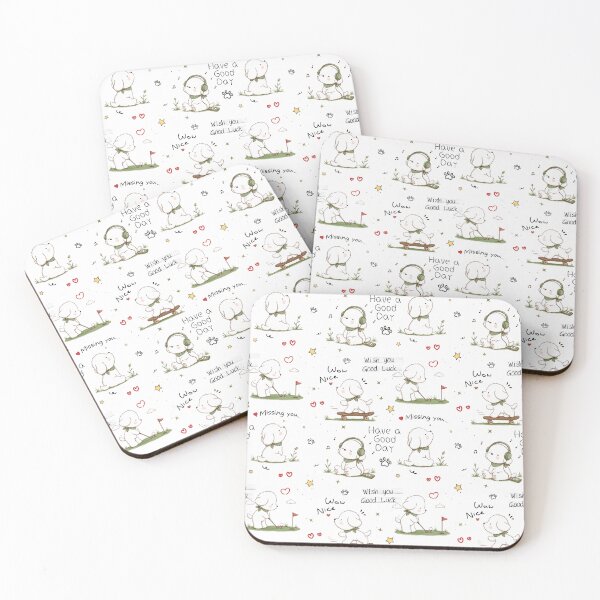 Item preview, Cute White Dog Daily Affirmations designed and sold by Reicrea.