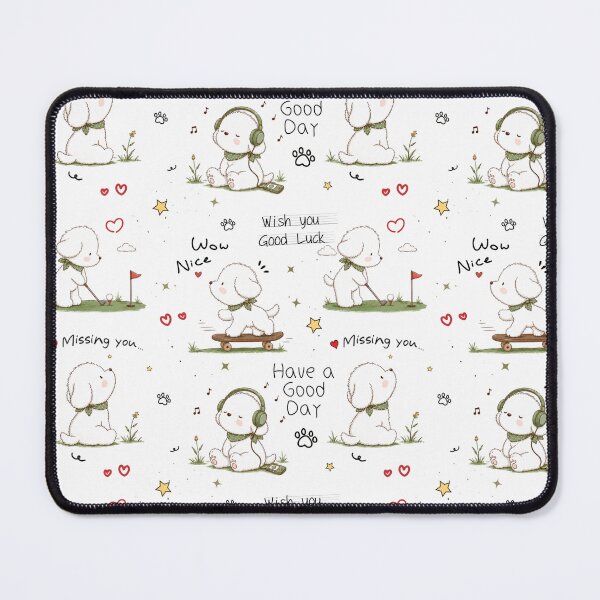 Item preview, Cute White Dog Daily Affirmations designed and sold by Reicrea.