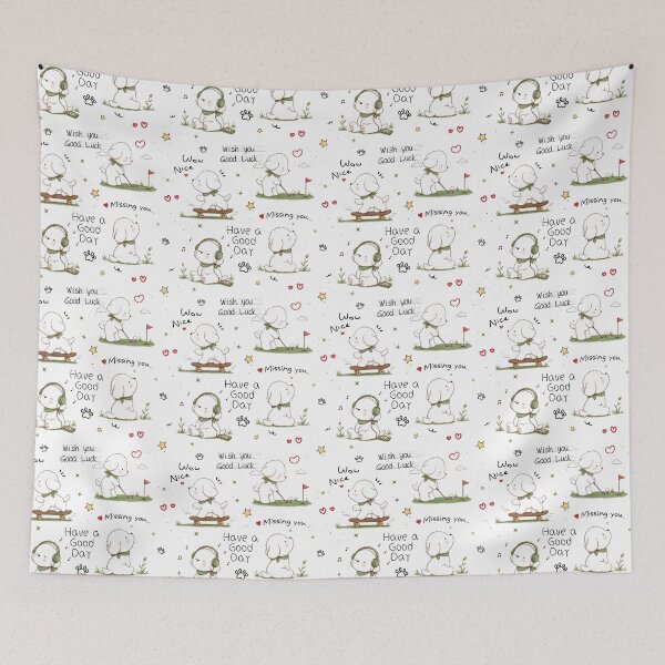 Item preview, Cute White Dog Daily Affirmations designed and sold by Reicrea.