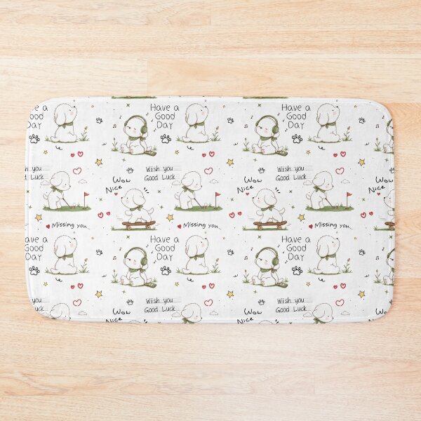 Item preview, Cute White Dog Daily Affirmations designed and sold by Reicrea.