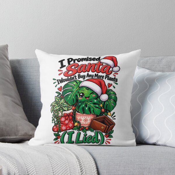 Item preview, I Promised Santa No More Plants I Lied Funny Christmas Plant Mom designed and sold by CrazySzoopWorld.