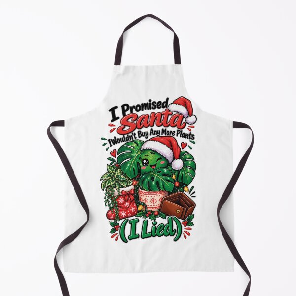 Item preview, I Promised Santa No More Plants I Lied Funny Christmas Plant Mom designed and sold by CrazySzoopWorld.