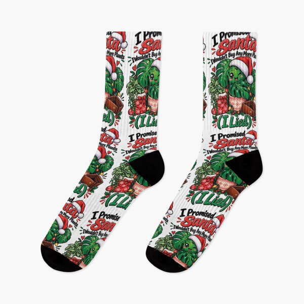 Item preview, I Promised Santa No More Plants I Lied Funny Christmas Plant Mom designed and sold by CrazySzoopWorld.