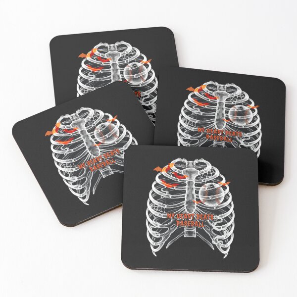 Item preview, X-Ray Baseball Heart – Halloween Baseball designed and sold by MASMUS27.