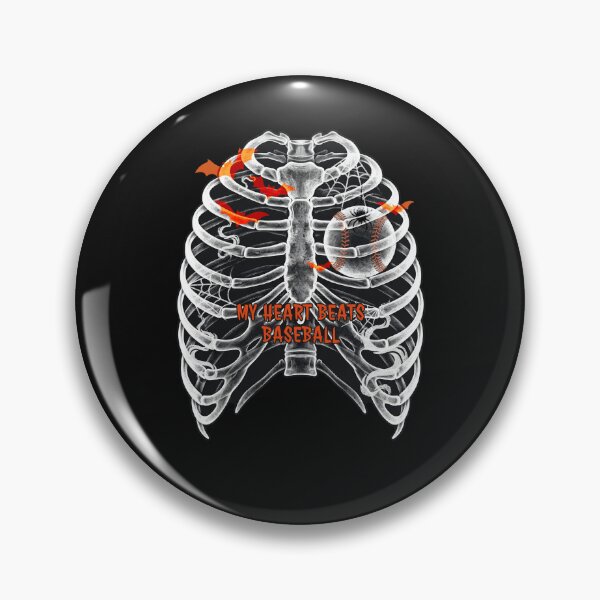 Item preview, X-Ray Baseball Heart – Halloween Baseball designed and sold by MASMUS27.
