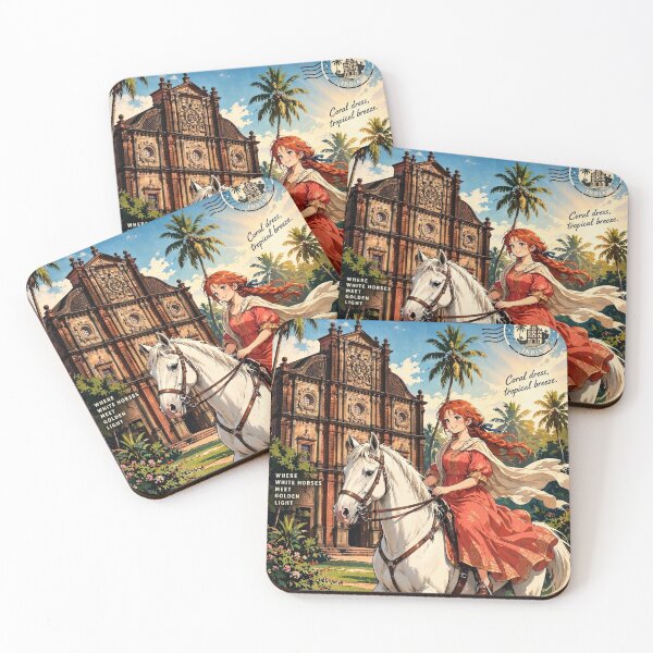 Item preview, India — Basilica of Bom Jesus — An Elegant Equestrian Journey Through Old Goa's Baroque Heritage designed and sold by DibujandoPorfa.