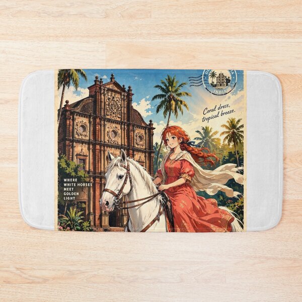 Item preview, India — Basilica of Bom Jesus — An Elegant Equestrian Journey Through Old Goa's Baroque Heritage designed and sold by DibujandoPorfa.