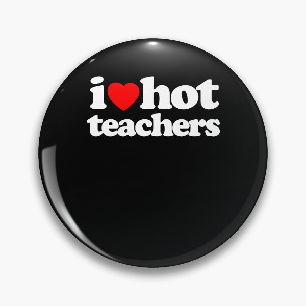 Item preview, I Love Hot Teachers STEM Geek Graphic White Text designed and sold by MathWare MathClips.