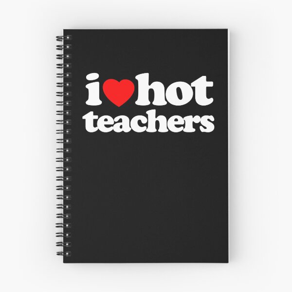 Item preview, I Love Hot Teachers STEM Geek Graphic White Text designed and sold by MathWare MathClips.