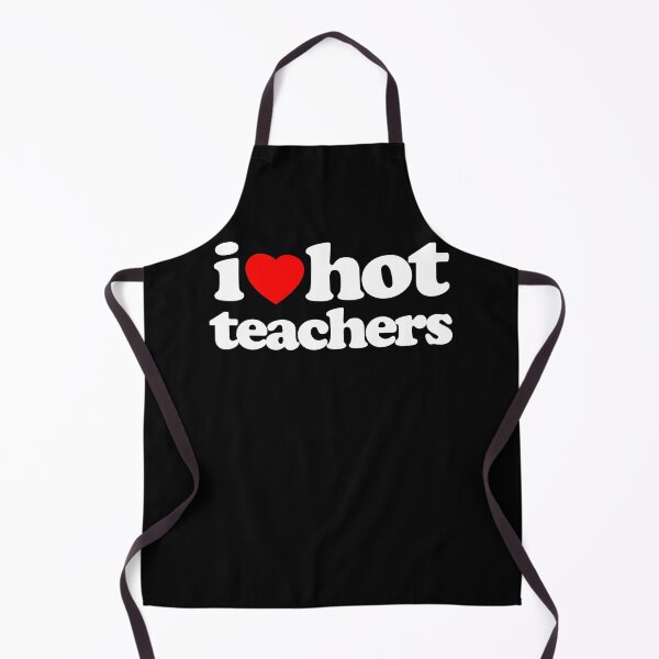 Item preview, I Love Hot Teachers STEM Geek Graphic White Text designed and sold by MathWare MathClips.