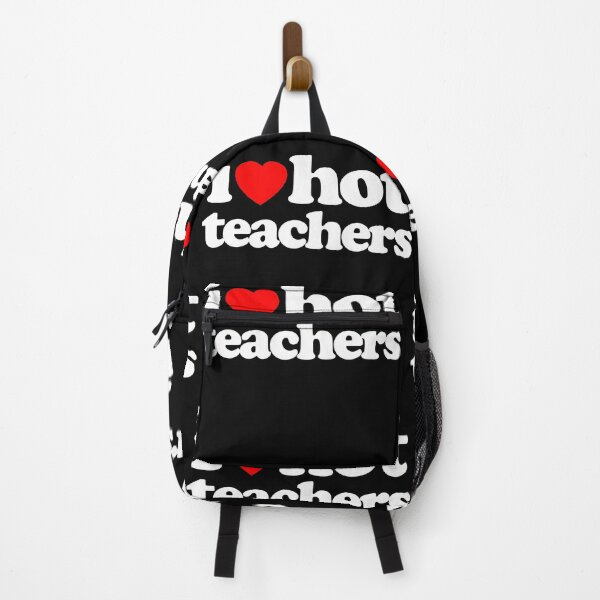 Item preview, I Love Hot Teachers STEM Geek Graphic White Text designed and sold by MathWare MathClips.