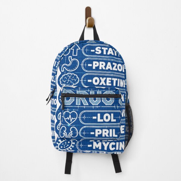 Item preview, Drug Suffixes Pharmacology Nursing Student Sticker Blueprint designed and sold by isokinetic.