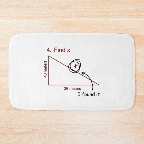Item preview, Find X Math Exam Meme Joke Parody designed and sold by Redblackzone.