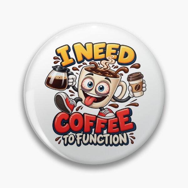 Item preview, I Need Coffee to Function – Funny Coffee Mug Cartoon designed and sold by AleksanderLamek.