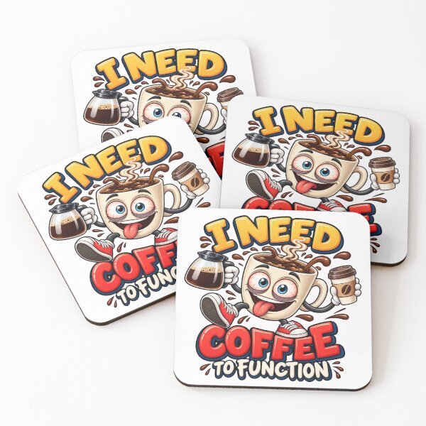 Item preview, I Need Coffee to Function – Funny Coffee Mug Cartoon designed and sold by AleksanderLamek.