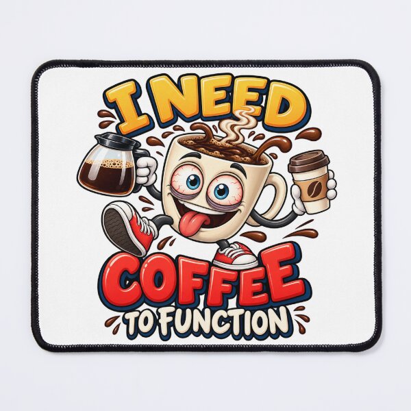 Item preview, I Need Coffee to Function – Funny Coffee Mug Cartoon designed and sold by AleksanderLamek.