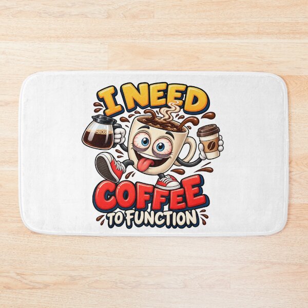 Item preview, I Need Coffee to Function – Funny Coffee Mug Cartoon designed and sold by SmilefromAlex.