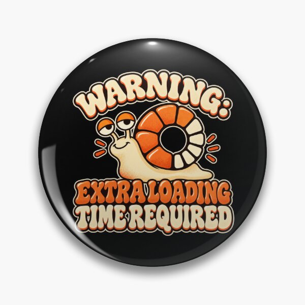 Item preview, Warning: Extra Loading Time Required – Groovy Retro Snail designed and sold by MadeWithMS.