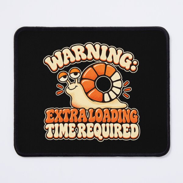 Item preview, Warning: Extra Loading Time Required – Groovy Retro Snail designed and sold by MadeWithMS.