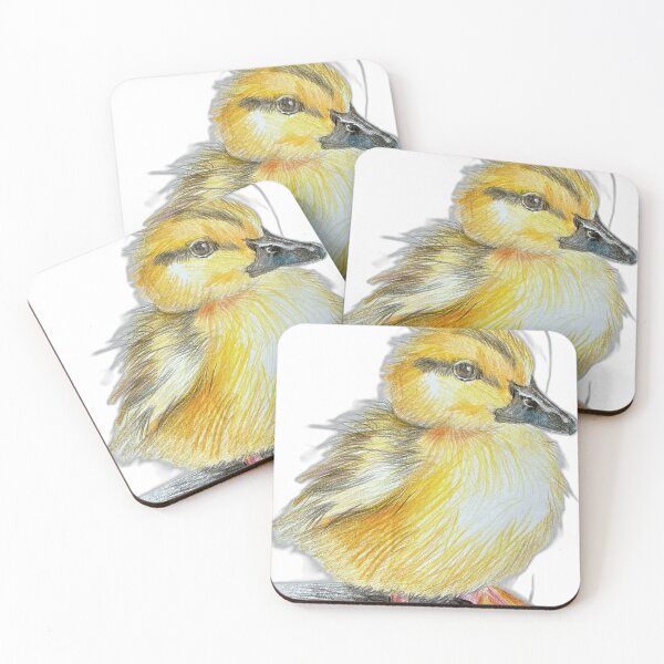 Item preview, Cute Fluffy Duckling Sticker – Farm Animal Art designed and sold by albertmama.