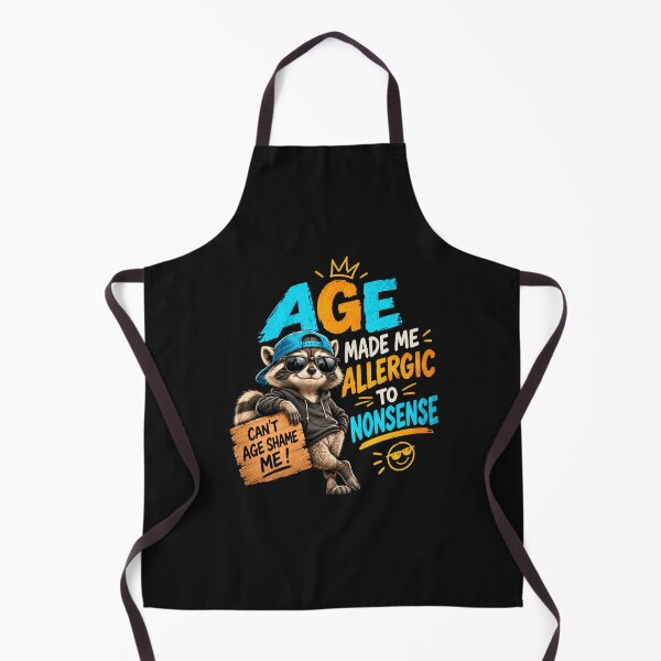 Item preview, Age Made Me Allergic to Nonsense Funny Raccoon Humor designed and sold by bilal sibgui.