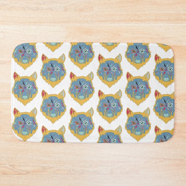 Item preview, Gold & Blue Wolf Head - Geometric Pop Art Wolf Portrait designed and sold by iampaulmorris.