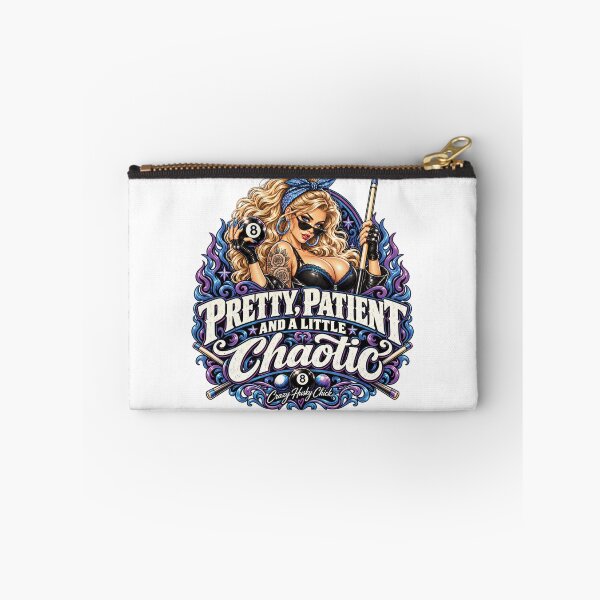 Item preview, Pretty Patient and a Little Chaotic | Blonde Women's Pool Player Design designed and sold by Crazyhuskychick.