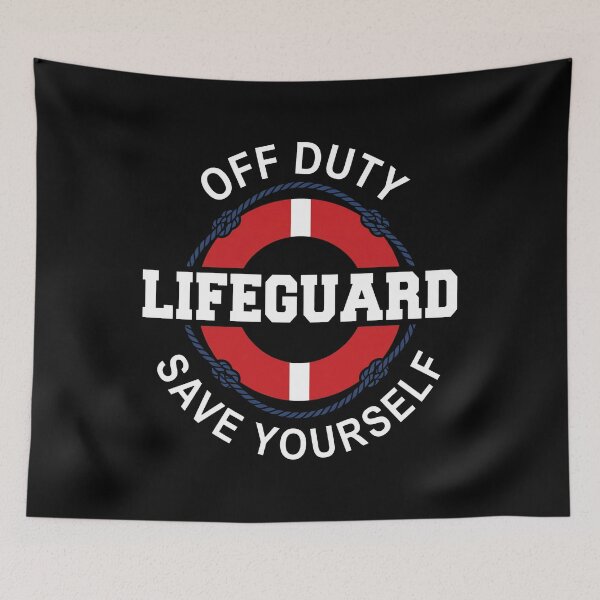 Item preview, Off Duty Lifeguard Save Yourself designed and sold by ArtSantosv.