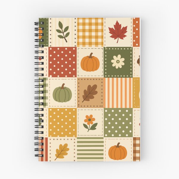 Item preview, Autumn Patchwork Quilt Pattern Fall Pumpkin Acorn designed and sold by Little-Miracle.