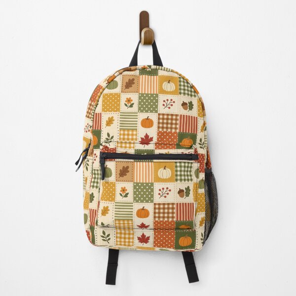 Item preview, Autumn Patchwork Quilt Pattern Fall Pumpkin Acorn designed and sold by Little-Miracle.