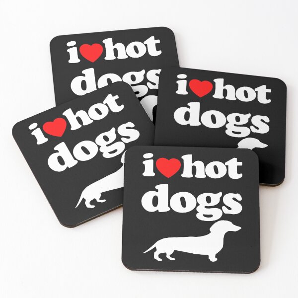 Item preview, I Love Dachshund Dogs Wiener Dog Silhouette Graphic White Text designed and sold by MathWare MathClips.