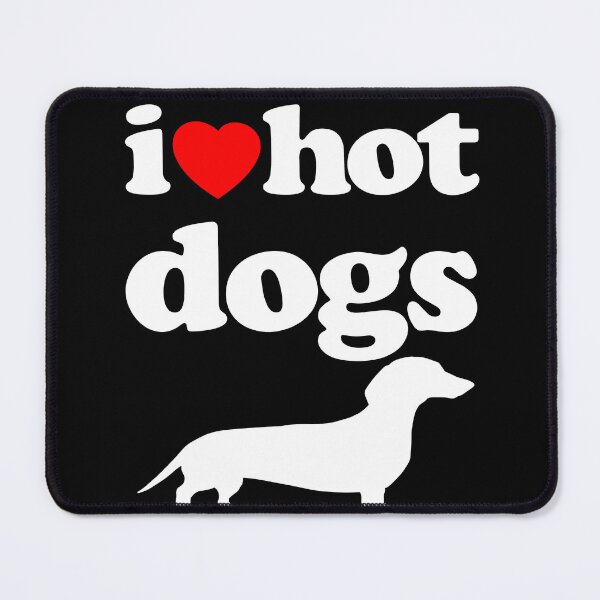 Item preview, I Love Dachshund Dogs Wiener Dog Silhouette Graphic White Text designed and sold by MathWare MathClips.