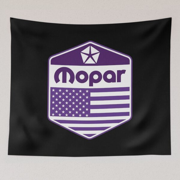 Item preview, Mopar American flag in Plum Crazy designed and sold by Mad Apparel.