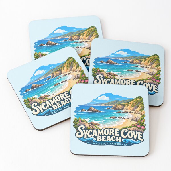 Item preview, Sycamore Cove Beach, Malibu, California designed and sold by Myra365Art.