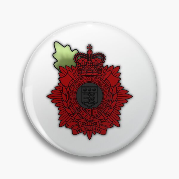 Item preview, Royal Logistics Corp Poppy Cap Badge designed and sold by Auburn-Art.