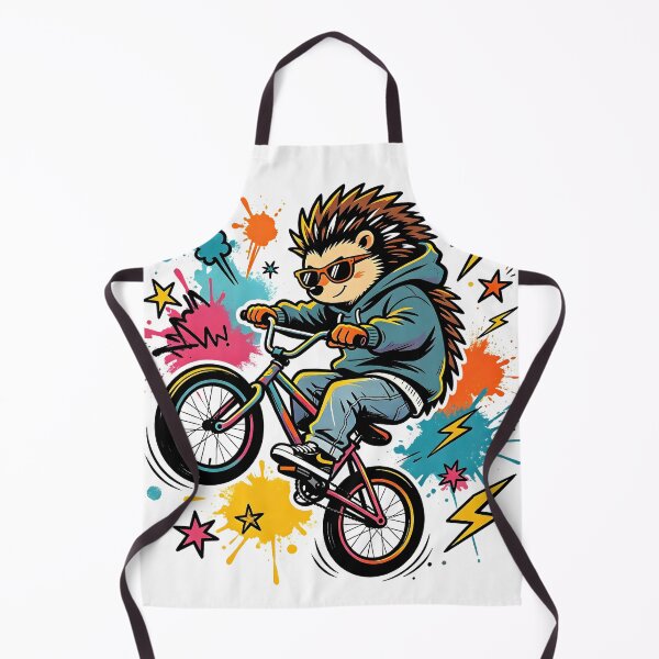 Item preview, Cool BMX Hedgehog Rider | Colorful Street Art Kids T-Shirt Design designed and sold by GeorgyCrafts.