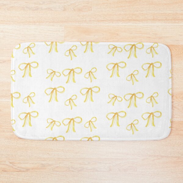 Item preview, Yellow Watercolor Bows Pattern | Soft Coquette Ribbon Print designed and sold by Asmaa Abdul-Azim.