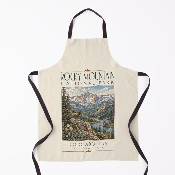 Item preview, Rocky Mountain National Park, Colorado, USA [Vintage Illustration] designed and sold by elektronen.