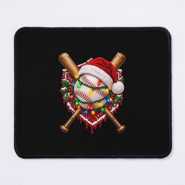 Item preview, Baseball Christmas Santa Hat Lights Baseball Player Xmas designed and sold by Whirx.