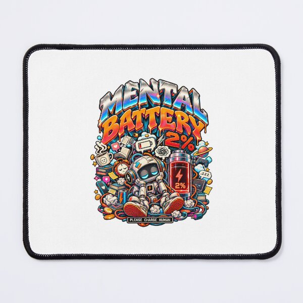 Item preview, Mental Battery 2% – Please Charge Human Funny Robot designed and sold by NarpLTD.
