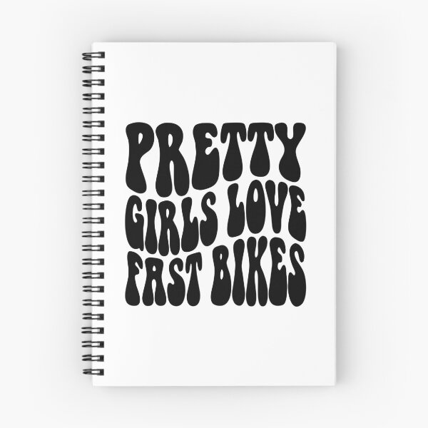 Item preview, Pretty Girls Love Fast Bikes Funky Bubble Text Art designed and sold by SteamWorkz.