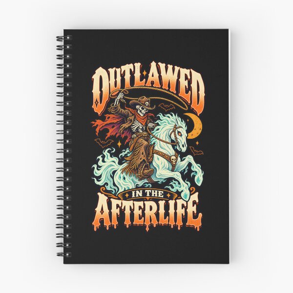 Item preview, Outlawed In The Afterlife - Ghost Cowboy Halloween designed and sold by MOTIFOLK.