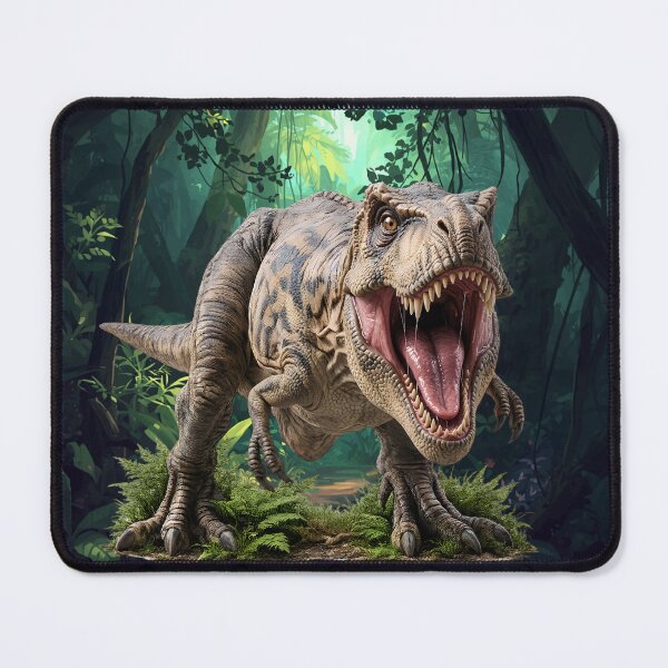 Item preview, Angry T-Rex Jungle Attack – Realistic Dinosaur Artwork designed and sold by Classic Chaos Creations.